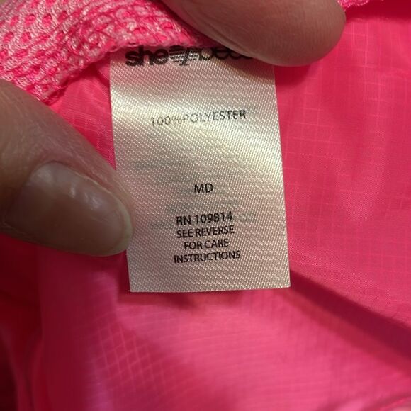 Windbreaker Vest, Fluorescent Pink, Medium - Picture 6 of 6